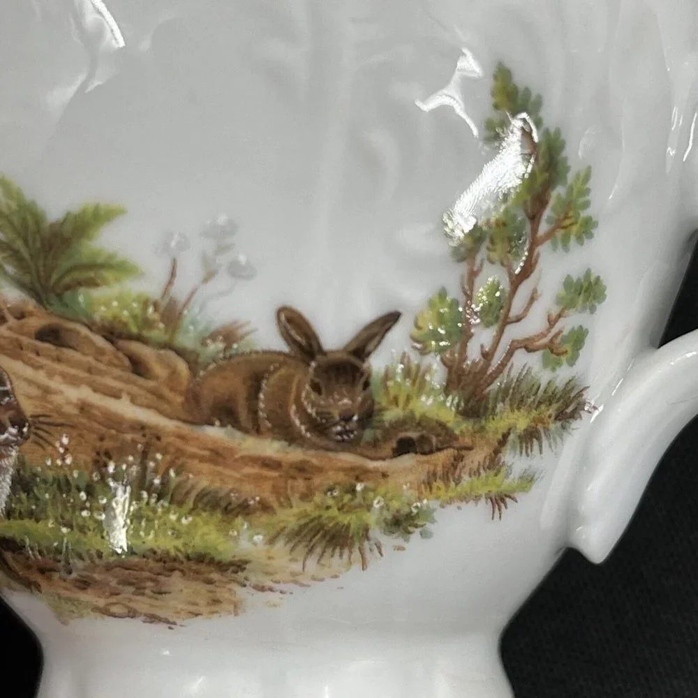 Bernadotte ‎ Czech Republic Wildlife Hare Espresso Demitasse Cup and Saucer